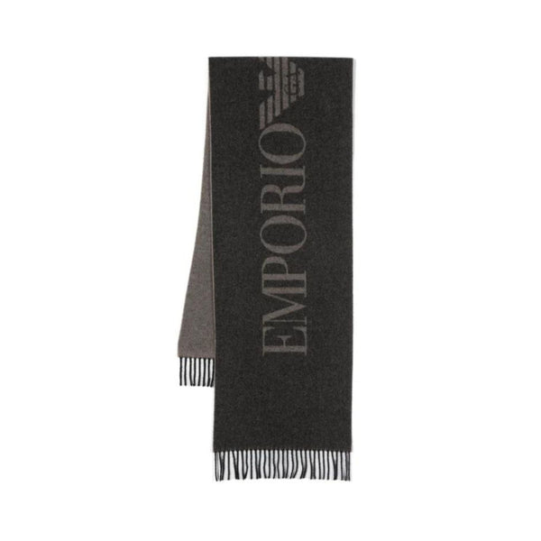 Sciarpa Uomo con logo a contrasto Moro Emporio Armani- Francavilla Moda